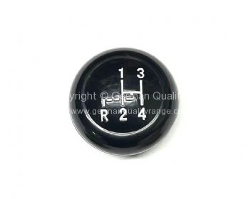German quality black gear knob white shift pattern 12mm - OEM PART NO: 211711141BLW