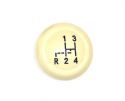 german_quality_ivory_gear_knob_black_shift_pattern_7mm
