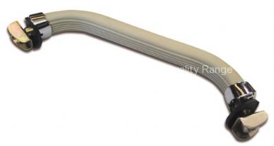 Beetle grey dash grab handle with chrome ends - OEM PART NO: 151857641CGY