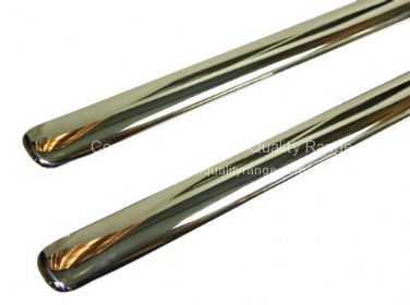 German quality stainless steel running board chrome mouldings 33mm - OEM PART NO: 113853555BSL