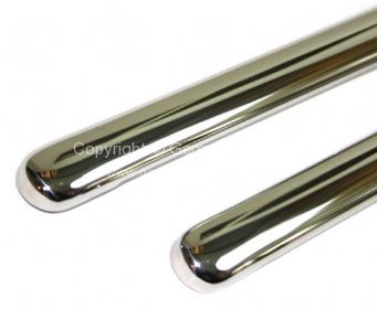 German quality stainless steel running board chrome mouldings 17mm - OEM PART NO: 113853555CSS
