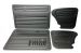 German quality interior vinyl door card kit 4 pcs black Beetle
