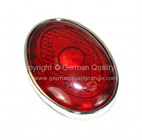 German quality Hella egg rear light lens & chrome trim 8/52-7/55 - OEM PART NO: 111945131HE