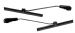 German quality black wiper arm and blade kit