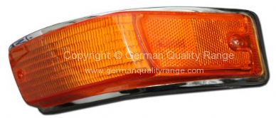 German quality front indicator lens with Hella logo Left Ghia - OEM PART NO: 141953161C
