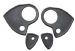 German quality door handle gasket set for both doors