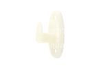 German quality seatbelt hook for Convertible in white 68-74 - OEM PART NO: 111857723A