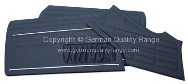 German quality 4 pcs interior door card set Black - OEM PART NO: 141898320B