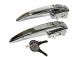 German quality chrome door handles on 1 key Locking Bus