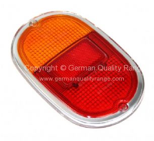 German quality orange and red rear lens with Hella logo - OEM PART NO: 211945241D