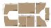 German quality set of 8 oil tempered hardboard interior door cards