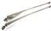 German quality chrome stainless steel wiper arms domed nut style