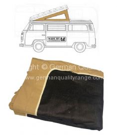 German quality Westfalia pop top canvas front hinge in tan - OEM PART NO: 231069708T