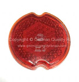 German quality all red Glass lens with Hella logo - OEM PART NO: 211945241AG