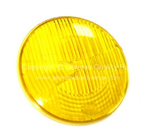 German quality Hella LHD Yellow headlamp glass - OEM PART NO: 312941115C