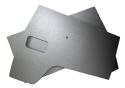 german_quality_cab_door_cards_abs_grey_leather_grain_finish_with_pocket_hole