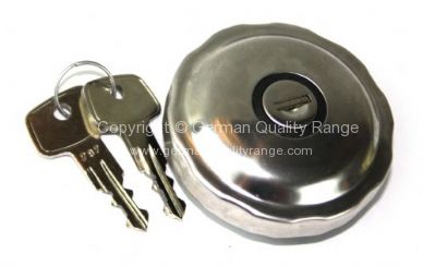 German quality stainless locking fuel cap with gasket - OEM PART NO: 211201551L