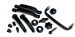 German quality complete cab plastics set in black