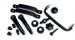 German quality complete cab plastics set in black
