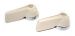 German quality cab door inner handle set Ivory & Chrome