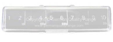 German quality fuse box cover 10 fuse - OEM PART NO: 181937555