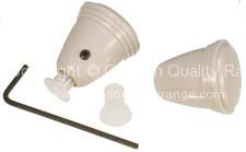 German quality silver beige radio knobs to match dash knobs - OEM PART NO: ZVW101GY
