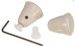 German quality silver beige radio knobs to match dash knobs